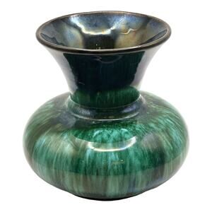 Vintage Blue Mountain Pottery Vase Flared Lip Mid Century Modern MCM